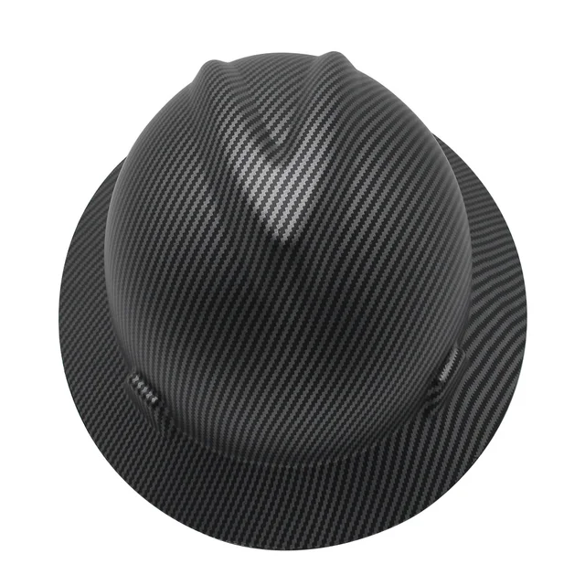 Carbon Fibre Full Brim Hard Hat