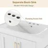 Bathroom Organizers, 30 Inch Bathroom Vanity With Sink, Freestanding Single Bath Vanity Wood Storage Cabinet With Drawer, Side S 4
