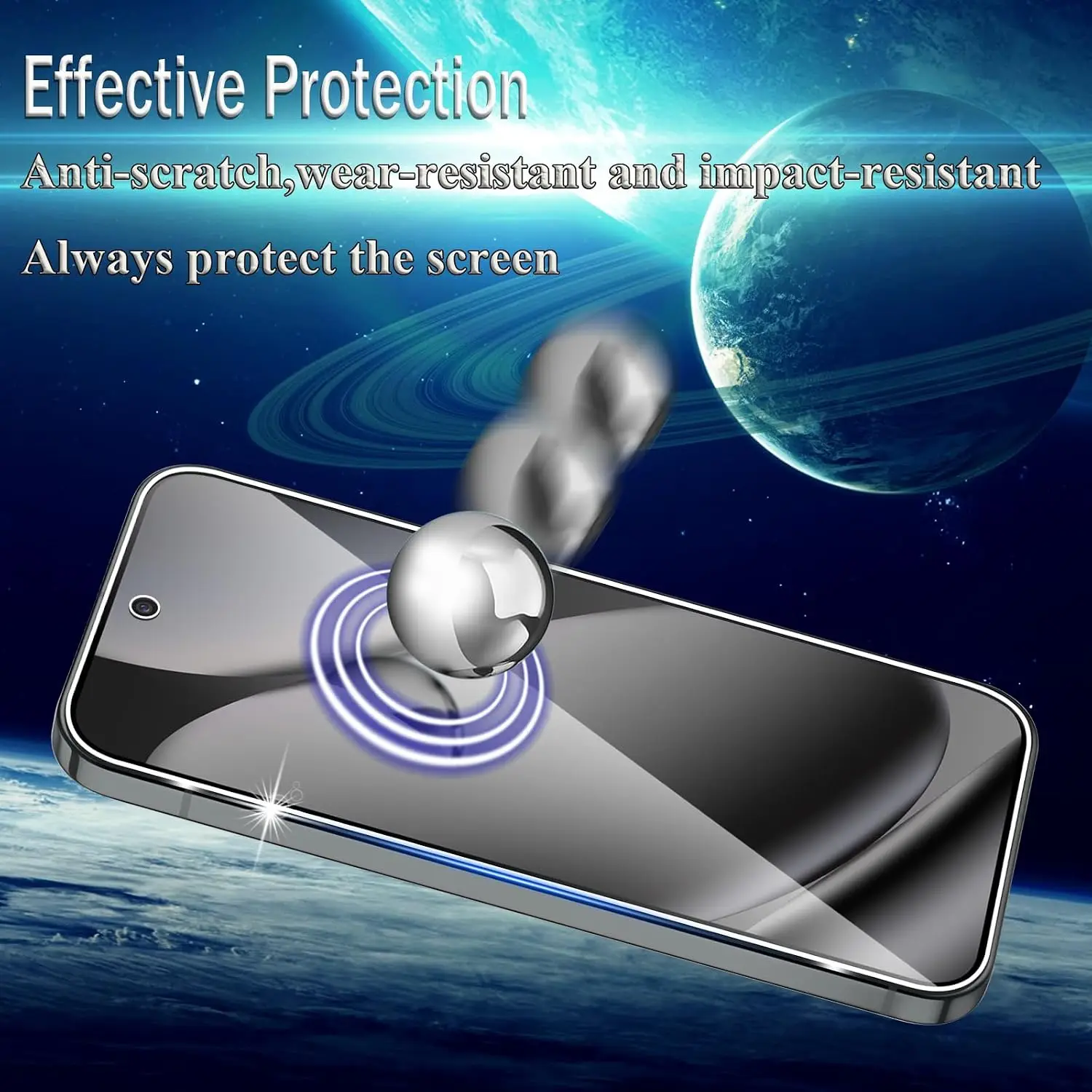 Premium 2.5D 9H Tempered Glass Screen and Camera Lens Protector