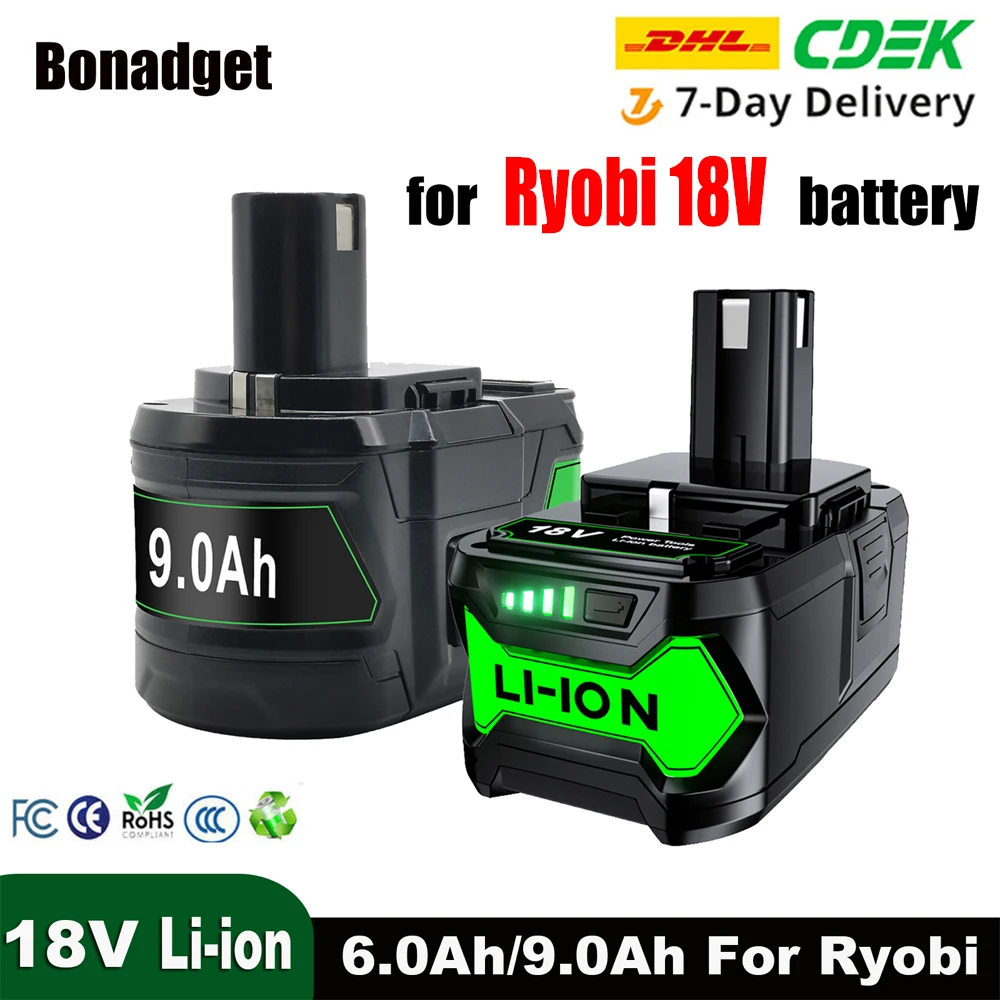 Battery Replacement Ryobi 9ah Battery Pack Ryobi 18 Volt Battery