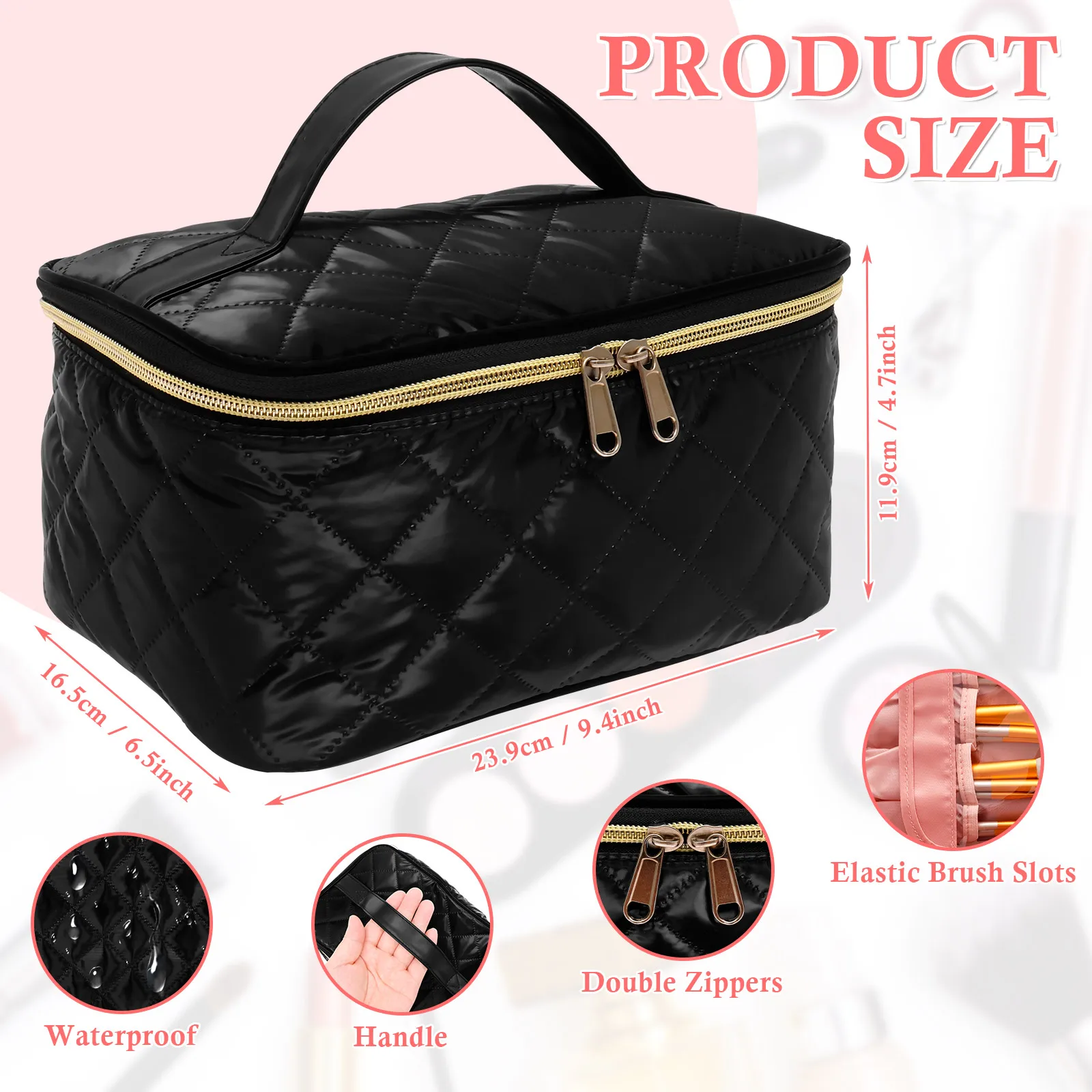 Portable Polyester Nail Polish Storage Bag