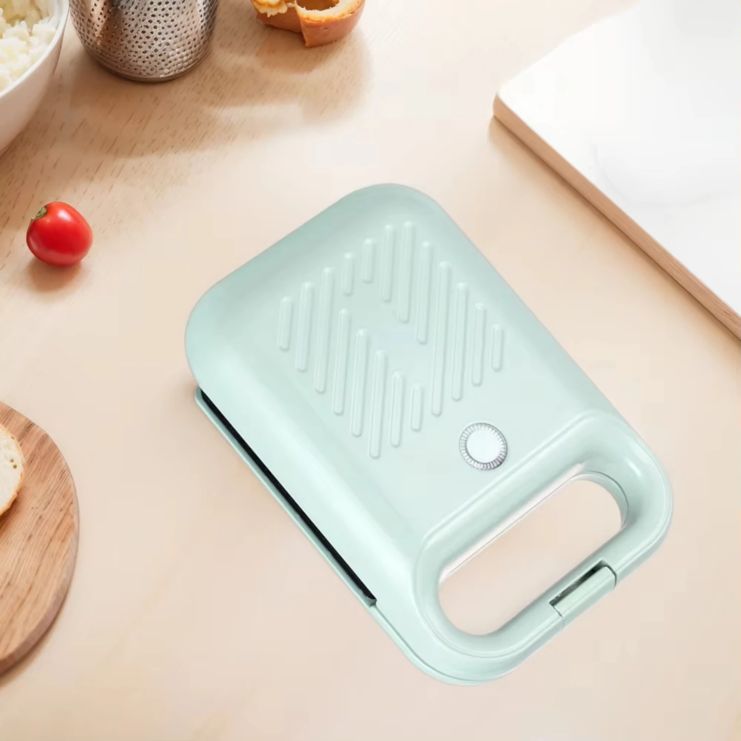 Sandwich Maker Bread Presser with Non-Stick Coating Toaster Light Food Making Machine Meat Beef Omelette
