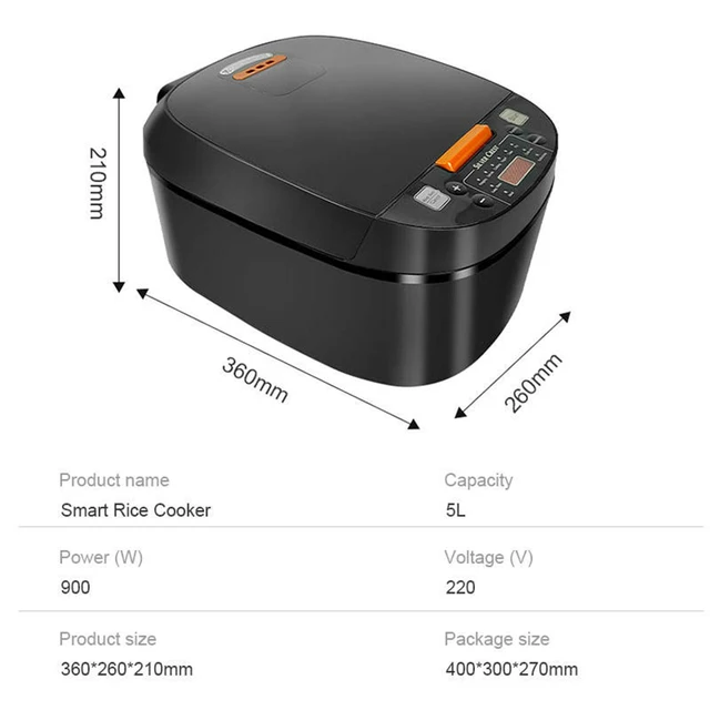 5L Intelligent Rice Cooker - Image 6