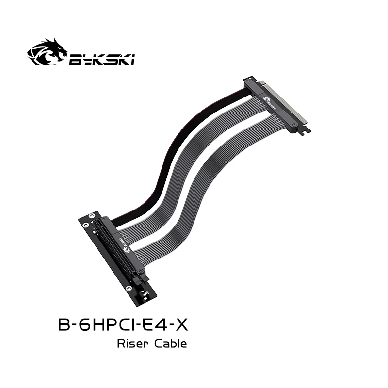 Bykski 25cm Placas Gráficas do pc Pci Express Conector Cabo Pci-e 4.0 16x Cabo de Extensão Flexível Vertical Gpu Montagem