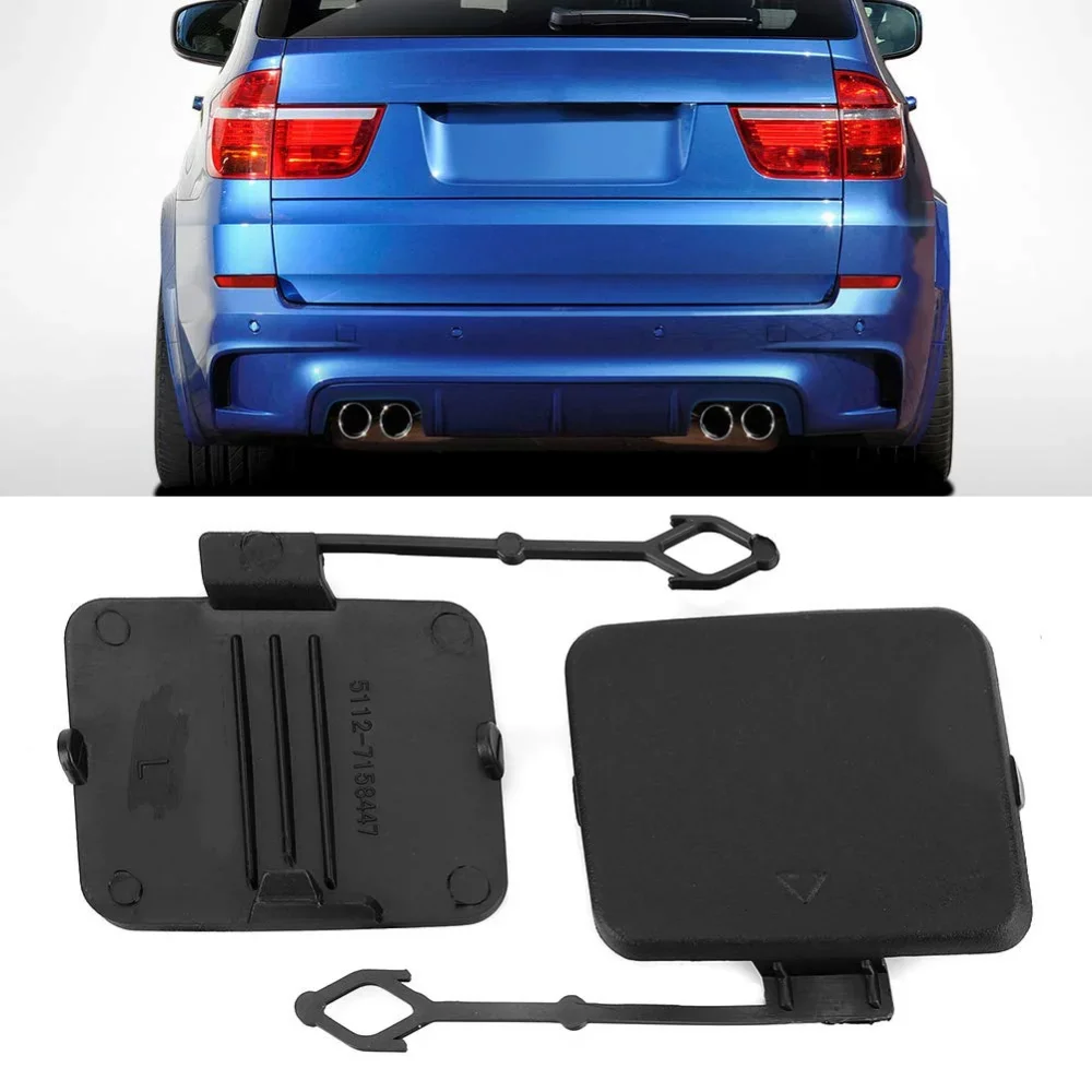Left Right Side Hook Cover Rear Bumper Trailer Cover Stable BMW X5 E70 2006-2013 51127158447 51127158448 car rear bumper hook cover