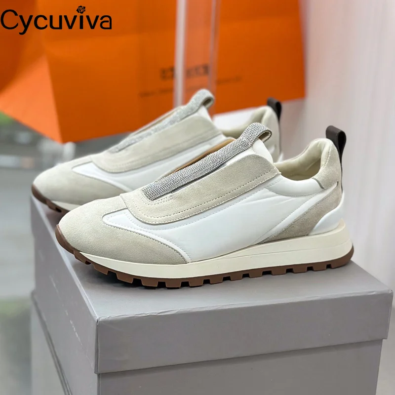 2023 New Platform Sneakers For Women Round Toe Thick Sole Casual Driving Shoes Designer Brand Party Vacation Walking Shoes Women