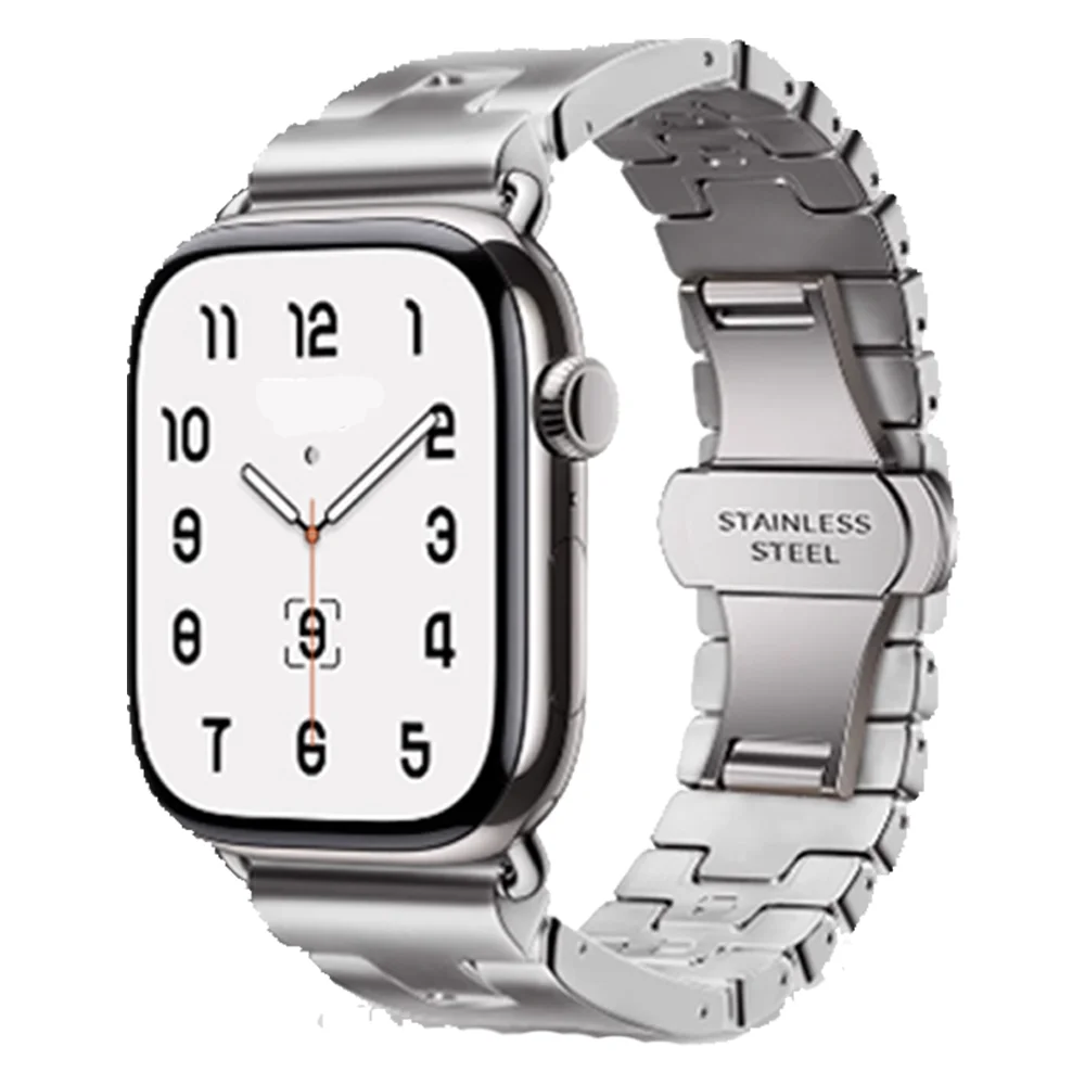 Elegant Stainless Steel H Bracelet