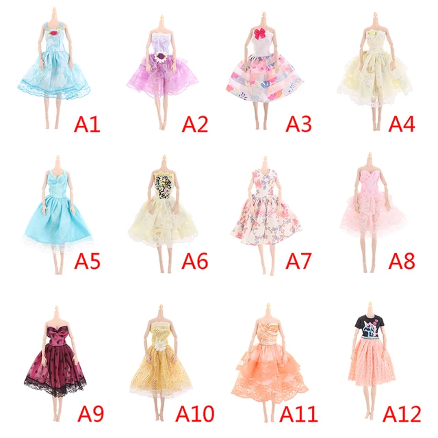 3 itens/lote roupas para barbie jogo vestir roupa topos calças 30 cm moda  vestido para barbie presentes diy meninas acessórios em miniatura -  AliExpress