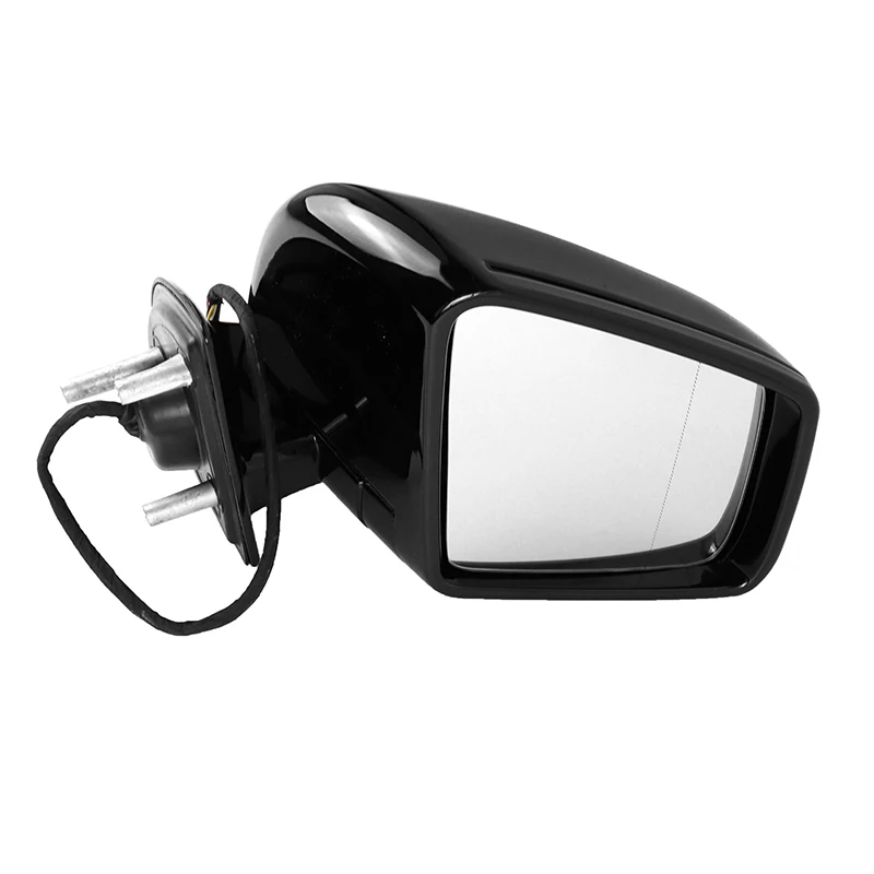 Car Power Rear View Mirror Side Door Mirror Assembly Black  