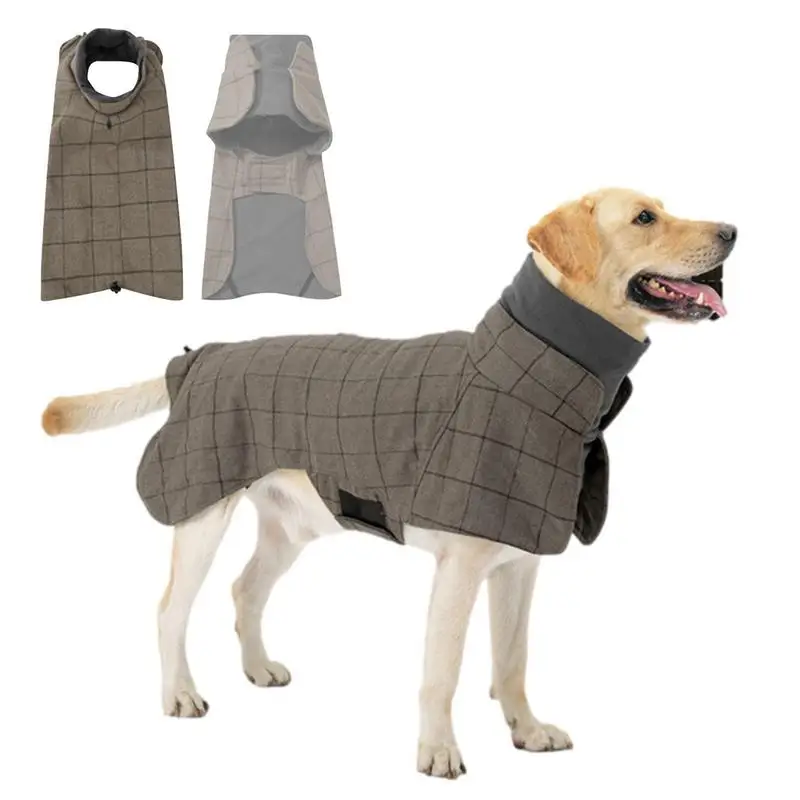 

Cold Weather Coat For Dogs Soft Cold Weather British Style Dog Coat Pet Accessory For Small Medium And Large Dogs For New Year