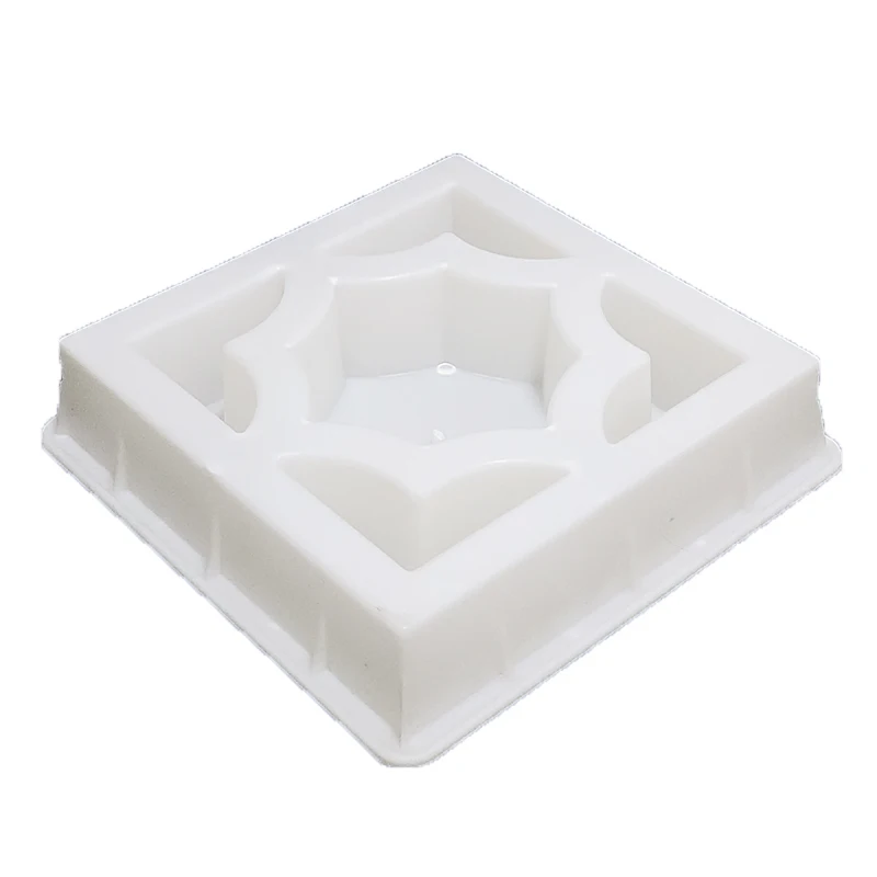 Cement antique brick mold 30*30*7cm garden path wall brick mould 3D carving anti-slip concrete plastic paving mould