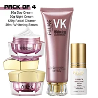 AILKE crème éclaircissante Anti-rides pour le visage, avec collagène, acide hyaluronique, soin blanchissant pour la peau, ensemble hydratant pour le visage pour femmes 1