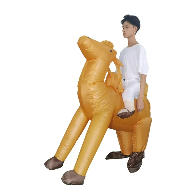 Riding Camel Inflatable Clothing Funny Annual Meeting Stage Props Stupid and Cute Cartoon Camel Inflatable inflatable accessory