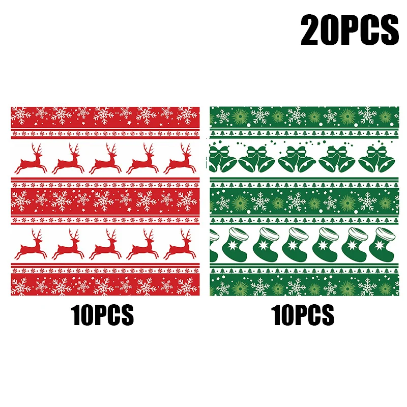 20pcs Christmas-Themed Greaseproof Deli Paper Sheets for Sandwiches, Burgers, Fries, an... - SKU GDS01557 - UGI Packaging