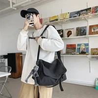 Sac messager en toile dames grande capacité sacs à main sac à bandoulière jeunes filles étudiants sacs d'école mode hommes sacs à bandoulière Bolsos 4