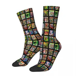 Autumn Winter Hip-hop Superhero Comic Pop Art Quote Basketball Socks - One Size (6)