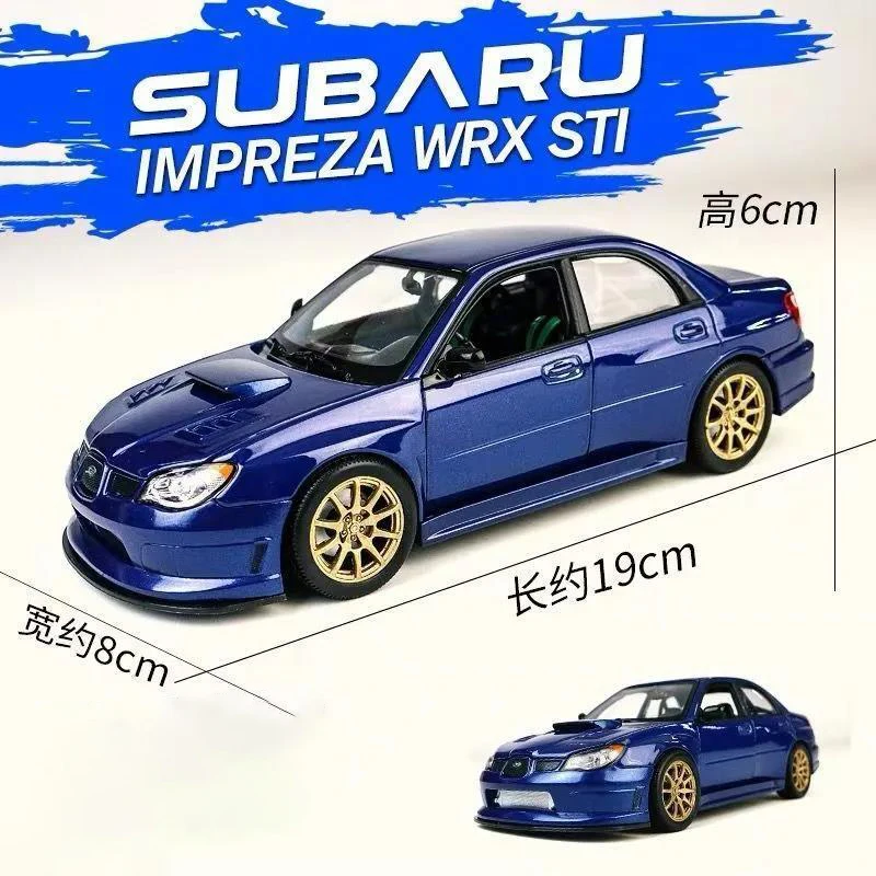 웰리 1:24 스바루 임프레자 WRX STI 합금 자동차 다이캐스트 & 장난감 자동차 자동차 모델 미니어처 스케일 모델 자동차 어린이 장난감