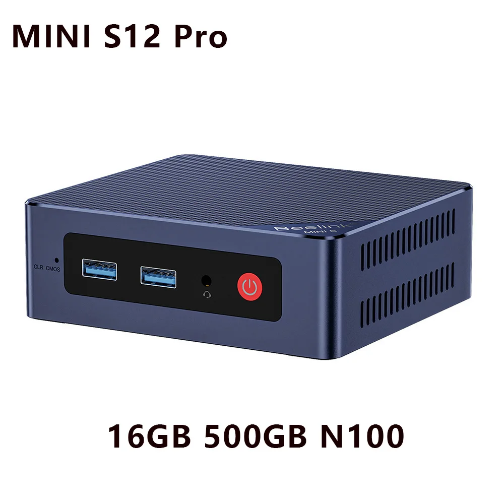 Mini PC Beelink Mini S12 Pro N95 N100 MINI PC Windows 11 Pro DDR4 8GB 256GB 16GB 500GB WIFI BT Gaming Computer MINI S N5095 8GB 128GB