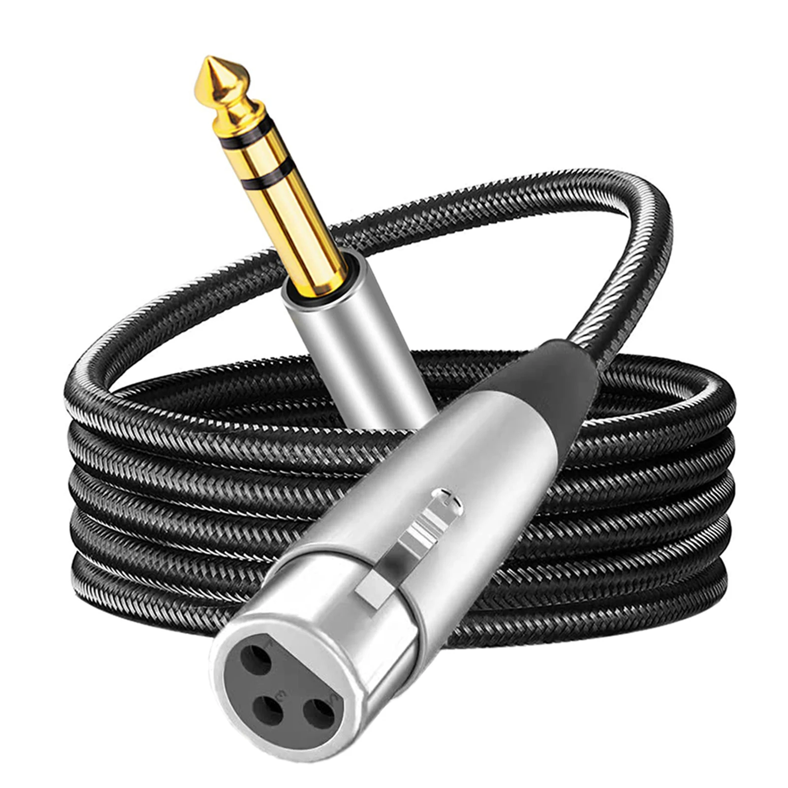 

XLR Female to 1/4 Inch TRS Jack Cable XLR Female/Male Cable with Clear Sound for Dynamic Microphone Mic Cord
