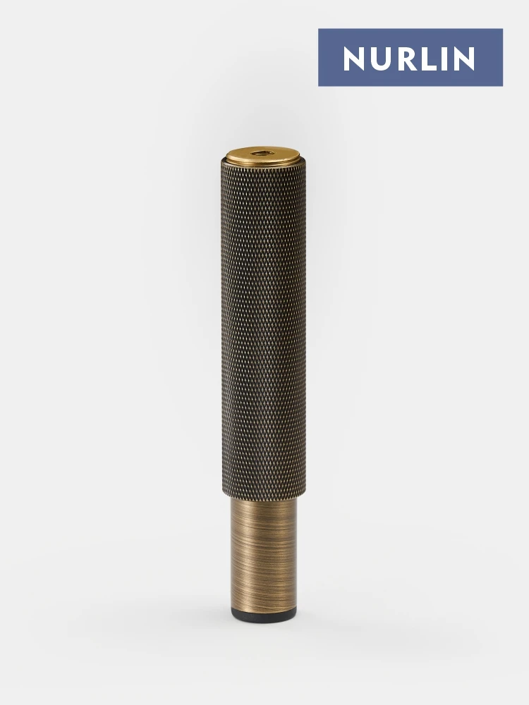 Nurlin Brass Knurled Diamond Cut Pattern Adjustable Height Furniture Cabinet Foot Firmly Supported Knurling Legs Antique Brass furniture feet levelers furniture feet