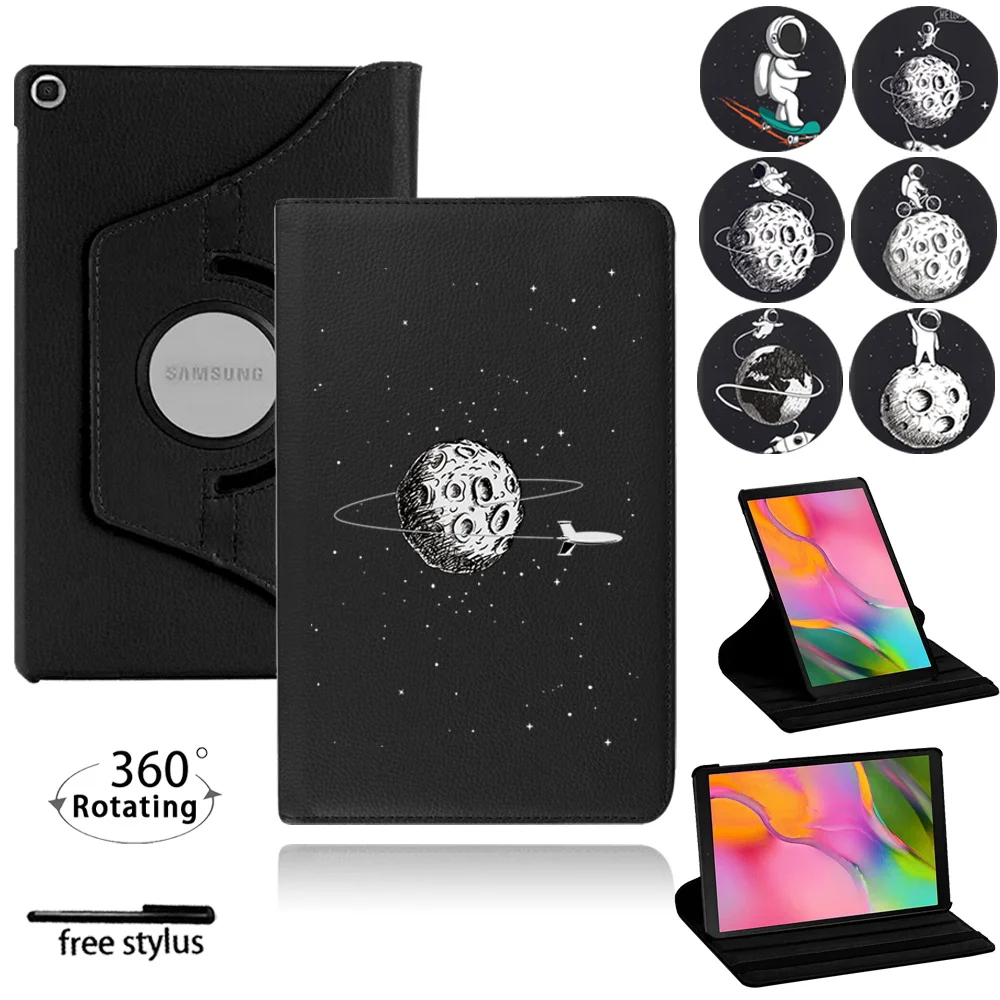 

For Samsung Galaxy Tab A8 10.5 SM-X200 X205/Tab A 10.1 2019 T510/S6 Lite 10.4 P610/A7 10.4 T500 Case 360 Degree Rotating Stand