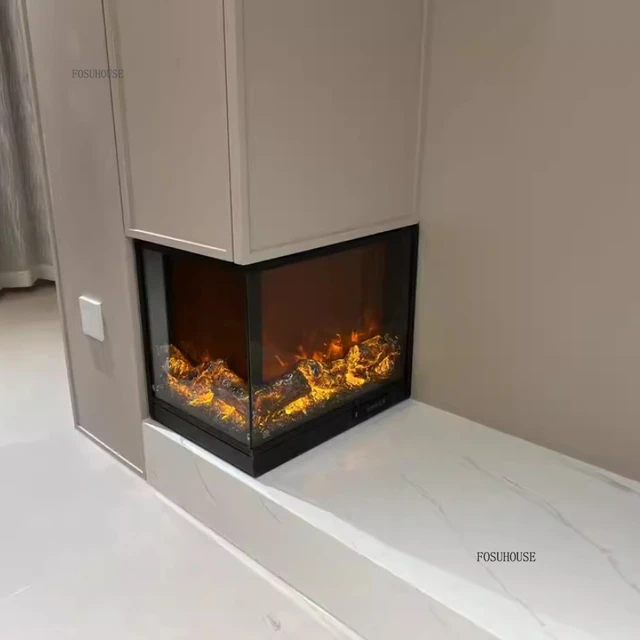 ตกแต่งห้องนั่งเล่นด้วยเตาผิงจำลอง สำหรับตกแต่งมุมทางเข้าบ้าน ใช้เป็นฉากหลังสำหรับติดผนังทีวี 1