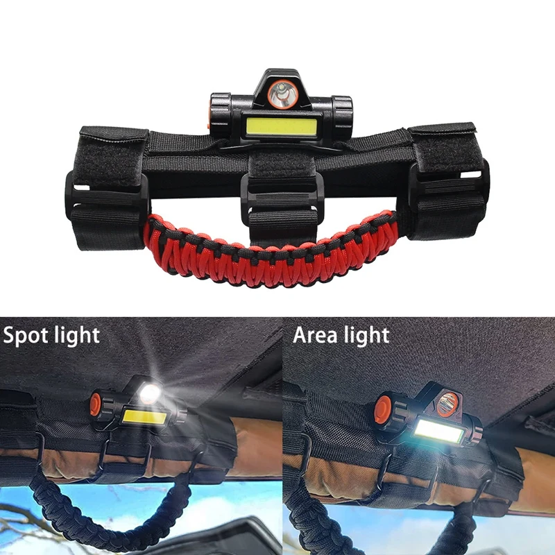 

Рулонная рукоятка с купольсветильник для Jeep Wrangler CJ TJ JK JL Gladiator JT 1945-2021 светильник Внутреннее освещение, световая панель