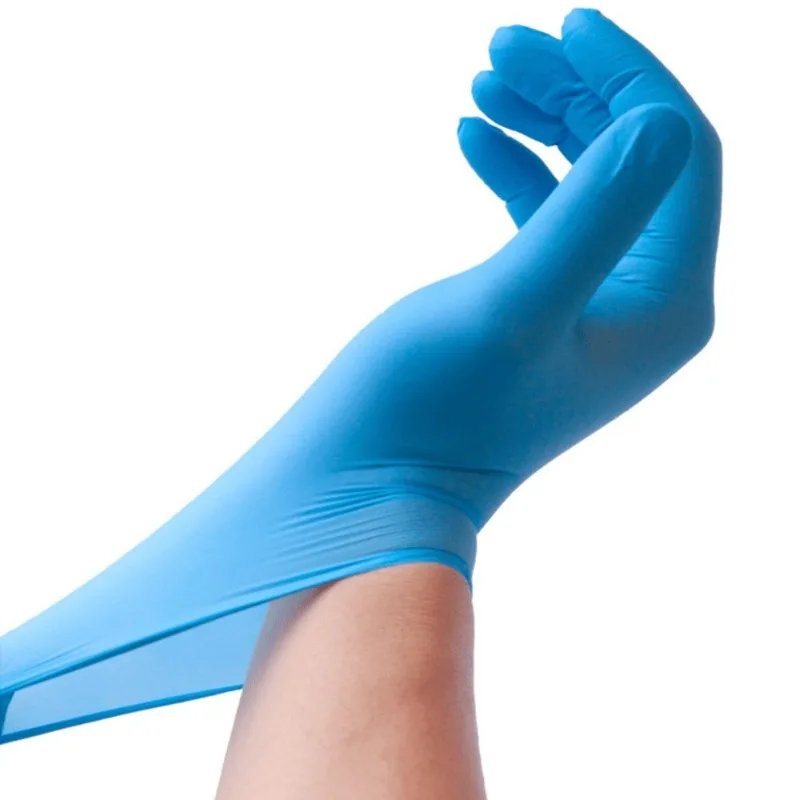 Disposable Gloves 10/30/40/60PCS Disposable Blue Nitrile Food Grade Waterproof Dishwashing Cleaning