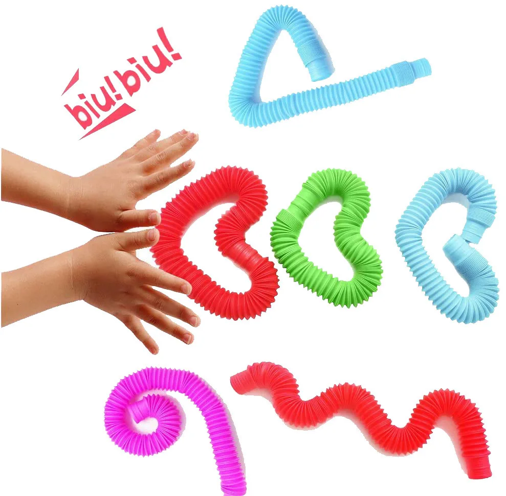 Rainbow Pop Tube Sensory Toys 4