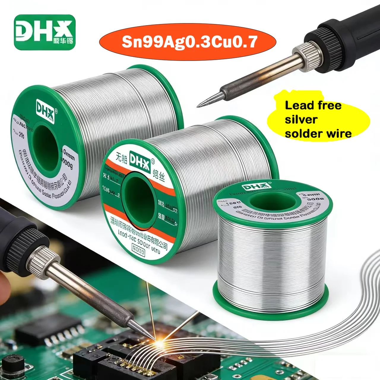 Fil de soudure à l'arc 50g/100g 0.2-2.3mm pour modélisme