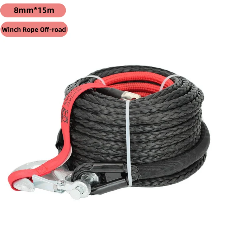 synthetic-winch-rope-with-hook-8mm-15m-multicolor-tow-rope-ultra-high-breaking-strength-12400lbs-winch-line-for-off-road-vehicle