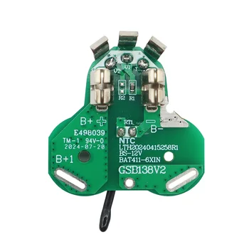 B02B-BAT411 Scheda di protezione ricarica batteria agli ioni di litio Circuito PCB per utensili elettrici a batteria Bosch 10.8V 12V