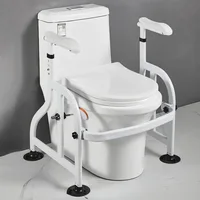 Elderly Flush Toilet Armrest Frame, Disabled Elderly Safety Products Toilet Non-slip Commode Toilet Disability Help Aids 1