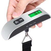 50kg/110LB Portable Electronic Hand Luggage Scale LCD Digital Display Balance Scale Suitcase Travel Weighs Baggage Weight Tool ﻿