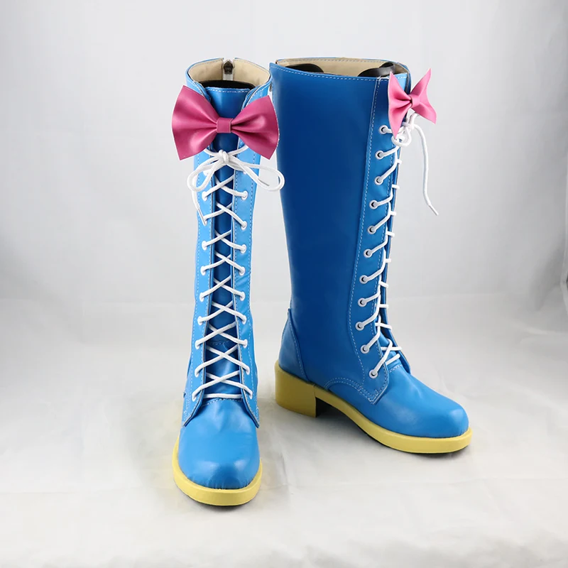 

Pinkie Human Cosplay Costume Shoes Blue Handmade Comic Costume Boots