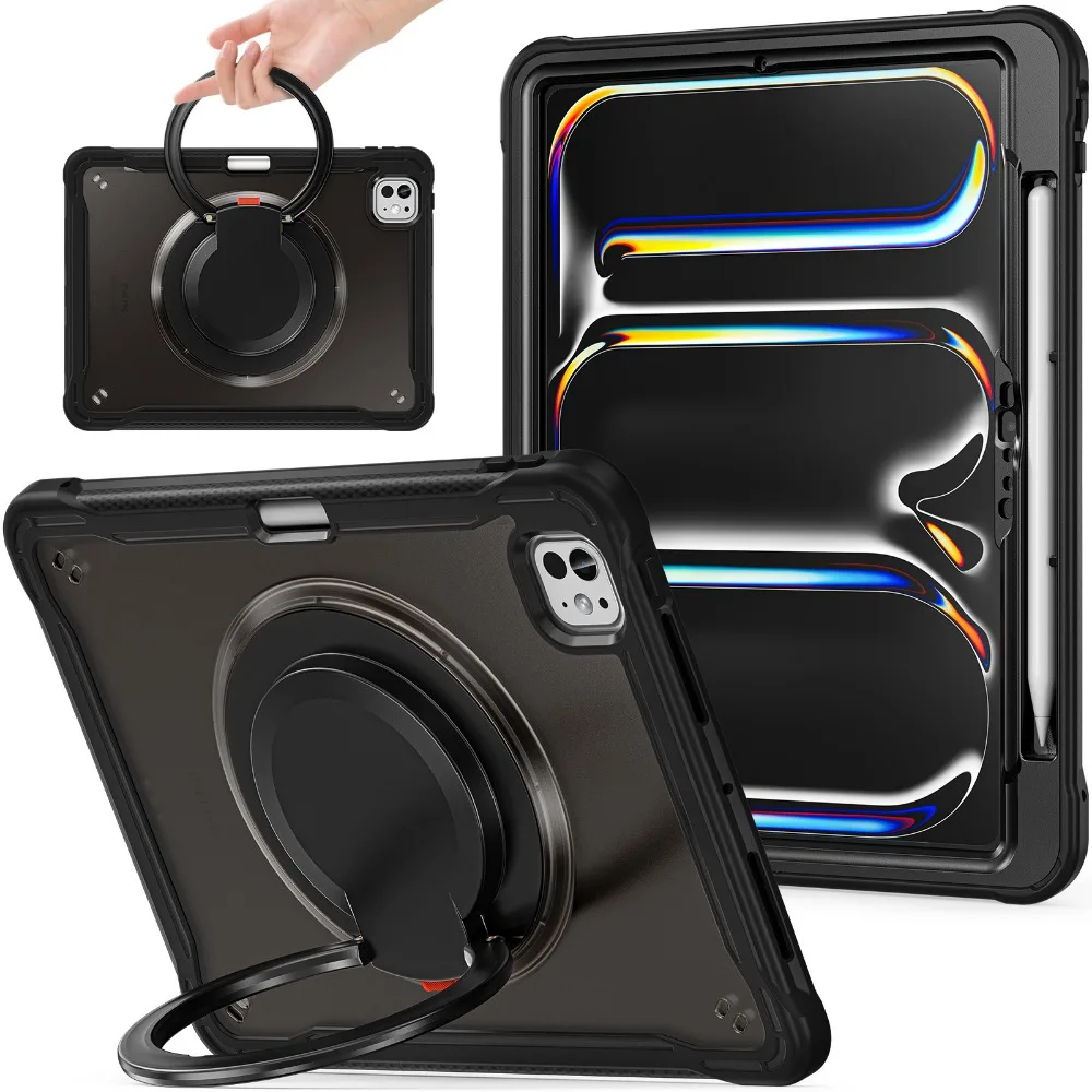 Shockproof Kickstand Case for iPad Air and Pro - 2024 Edition