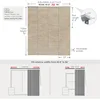 GoDear Design 99.99% Blackout Adjustable Sliding Panel Track Blinds forTrimmable Natural Woven Panel, Bali Cottages 6