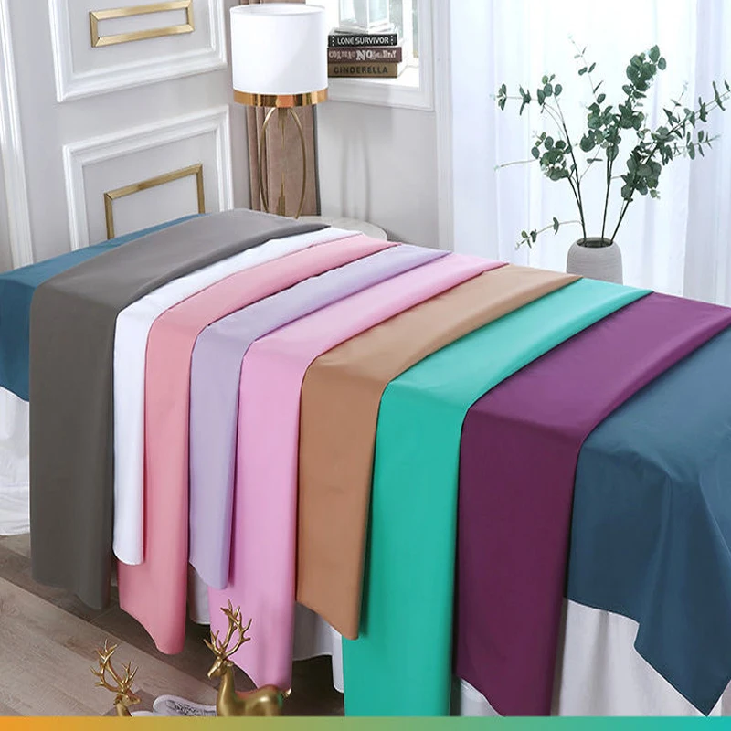 Beauty Salon Bed Sheet Waterproof Oil Resistant Breathable Perforated Flat for Spa Clubs