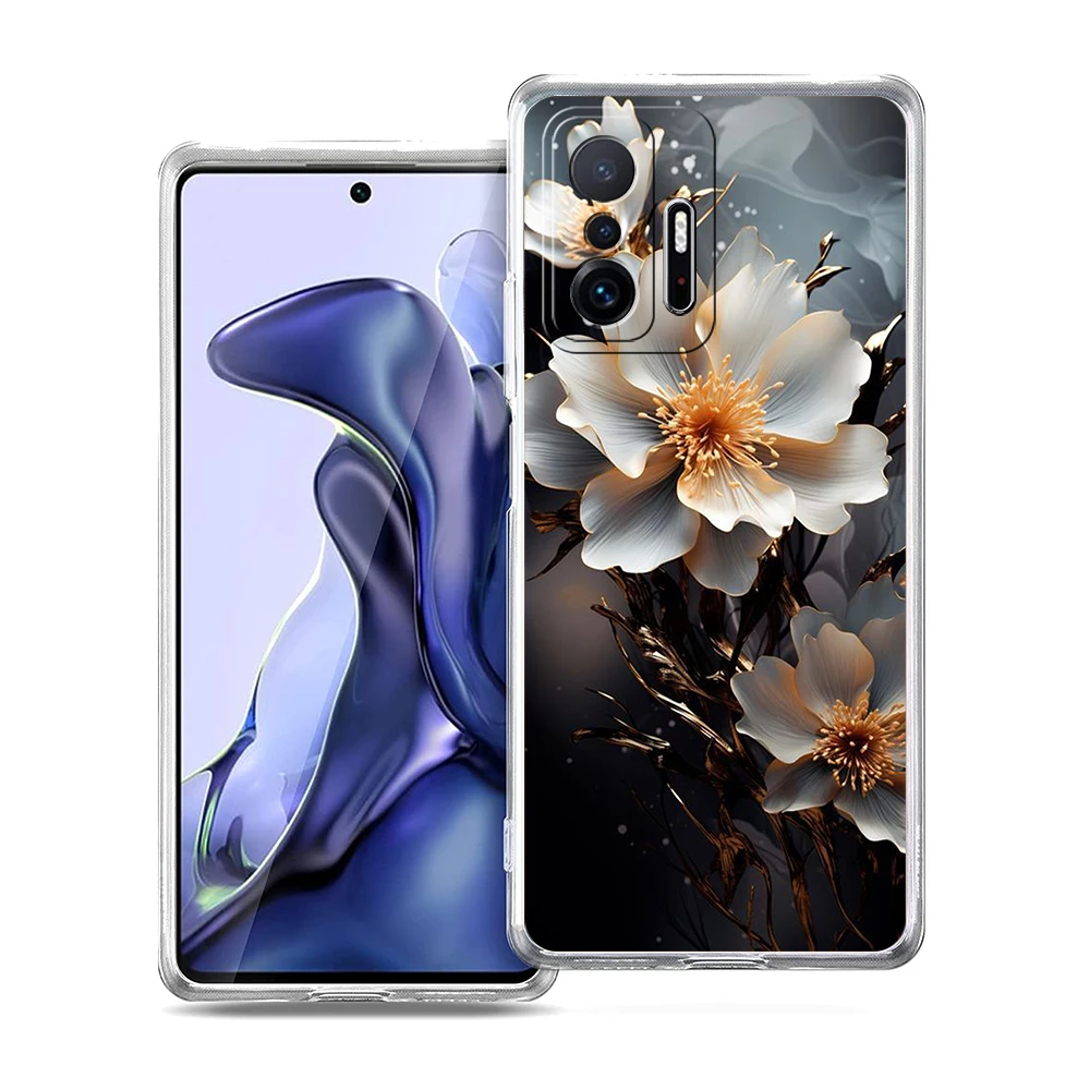 Plum Blossom Soft Transparent Phone Case Cover