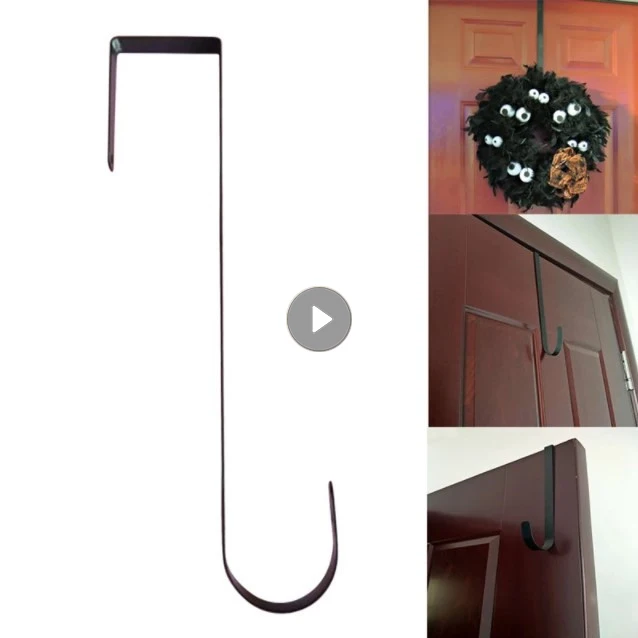 Door Hook Hangers Removable Storage Rack Organizer For Christmas Wreath Coat Bag Christmas Easter Wreath Front Door Hanger storage hook,door hook