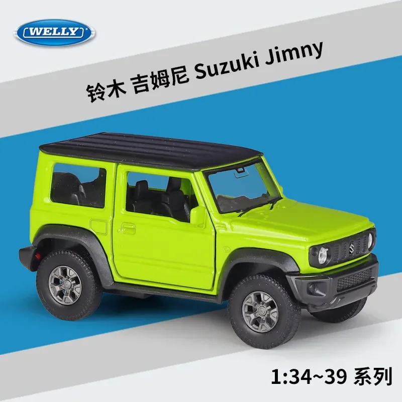 

WELLY 1:36 Suzuki Jimny Car Diecast Alloy Car Model Scene Static Ornaments Display Items Collectibles Toy Car Gift B743