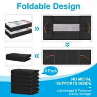 3 Pack Under Bed Storage Container Organizer Large Capacity Under Bed Clothes Storage Box Foldable Storage Bag with Clear Window 2