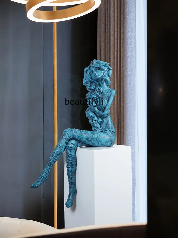 

Abstract Figure FRP Soft Decoration Fashion Creative Showcase Store Floor Ornaments