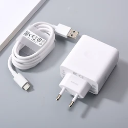 80W SuperVooc Charger with USB Type - C Cable - Super Fast Charging Adapter - EU Add Cable