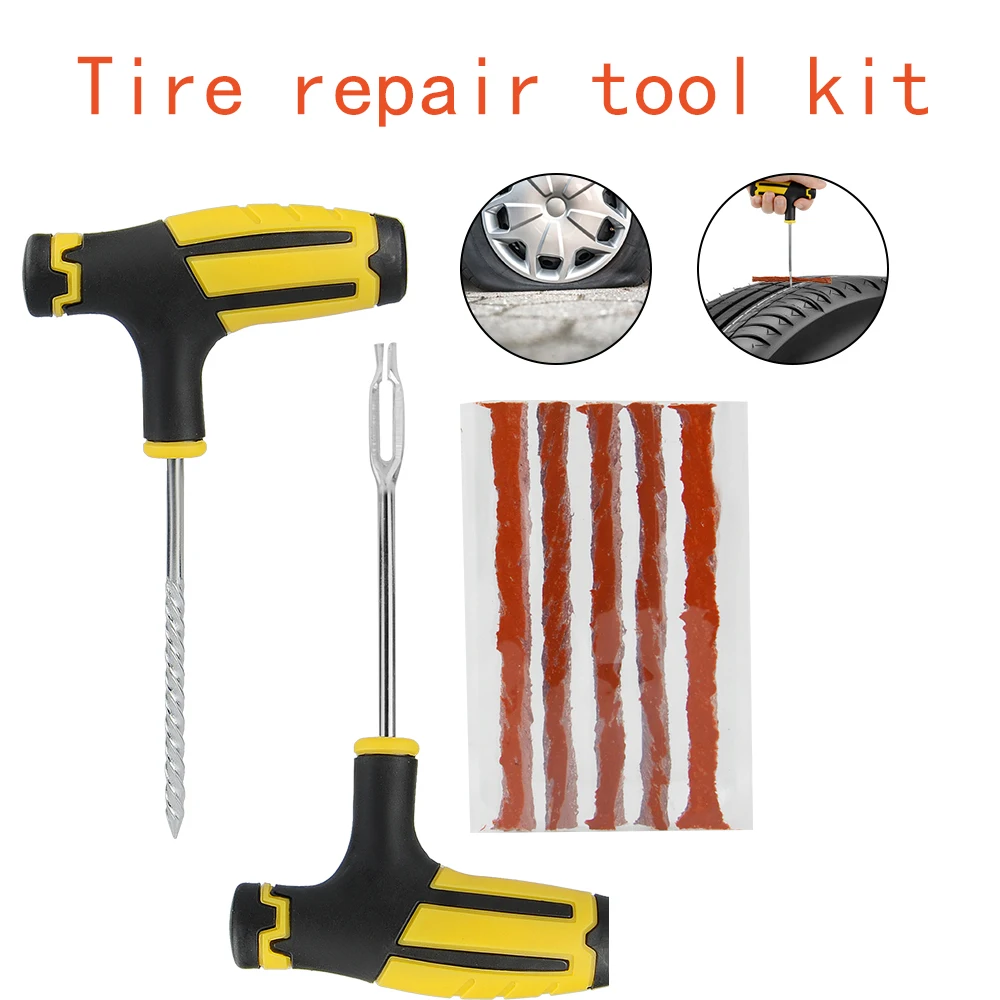 Car Tire Repair Tool Set Rubber Stripes Tools for Motorcycle Bicycle
