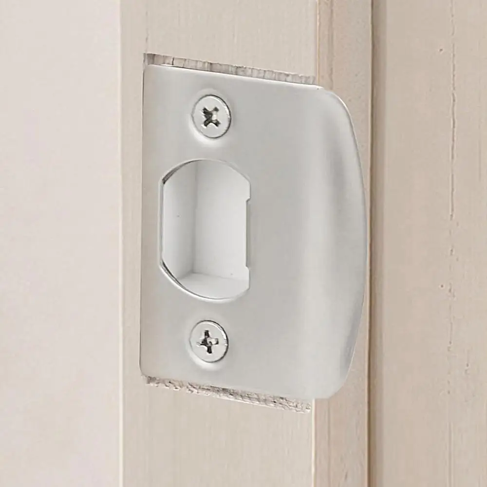 Description Picture 4 of itemStrike Plates For Exterior Doors Steel Door Lock Security Strike Plate Stainless Steel Door Strike Plate With Shims And Wooden