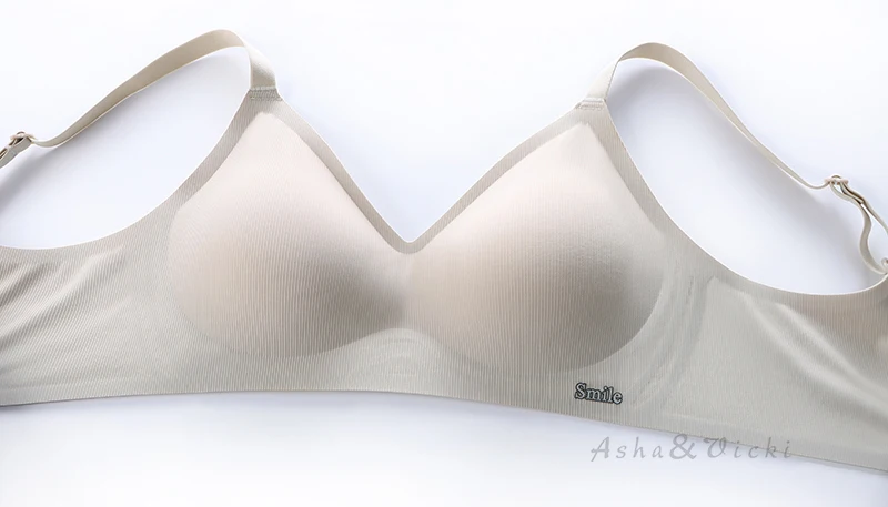Soft Support Strips Skin-friendly Underwear Comfortable Close-Fitting No Steel Ring Gathered Up Beautiful Back Latex Cup Bra