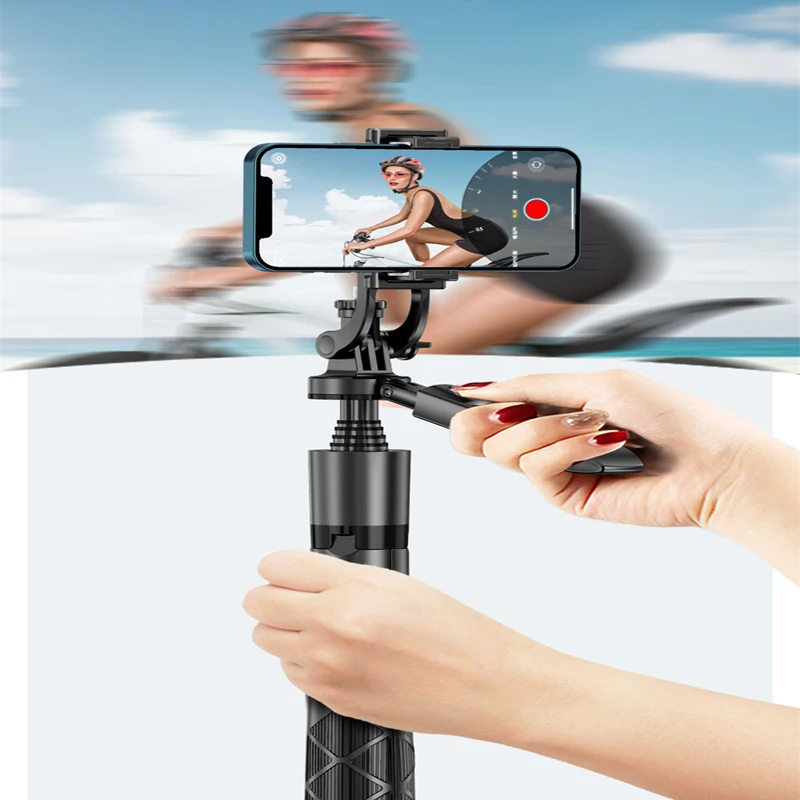 COOL DIER L16 1530mm 무선 셀카 스틱 삼각대 스탠드 Gopro 카메라 스마트 폰용 블루투스 셔터가있는 접이식 모노 포드