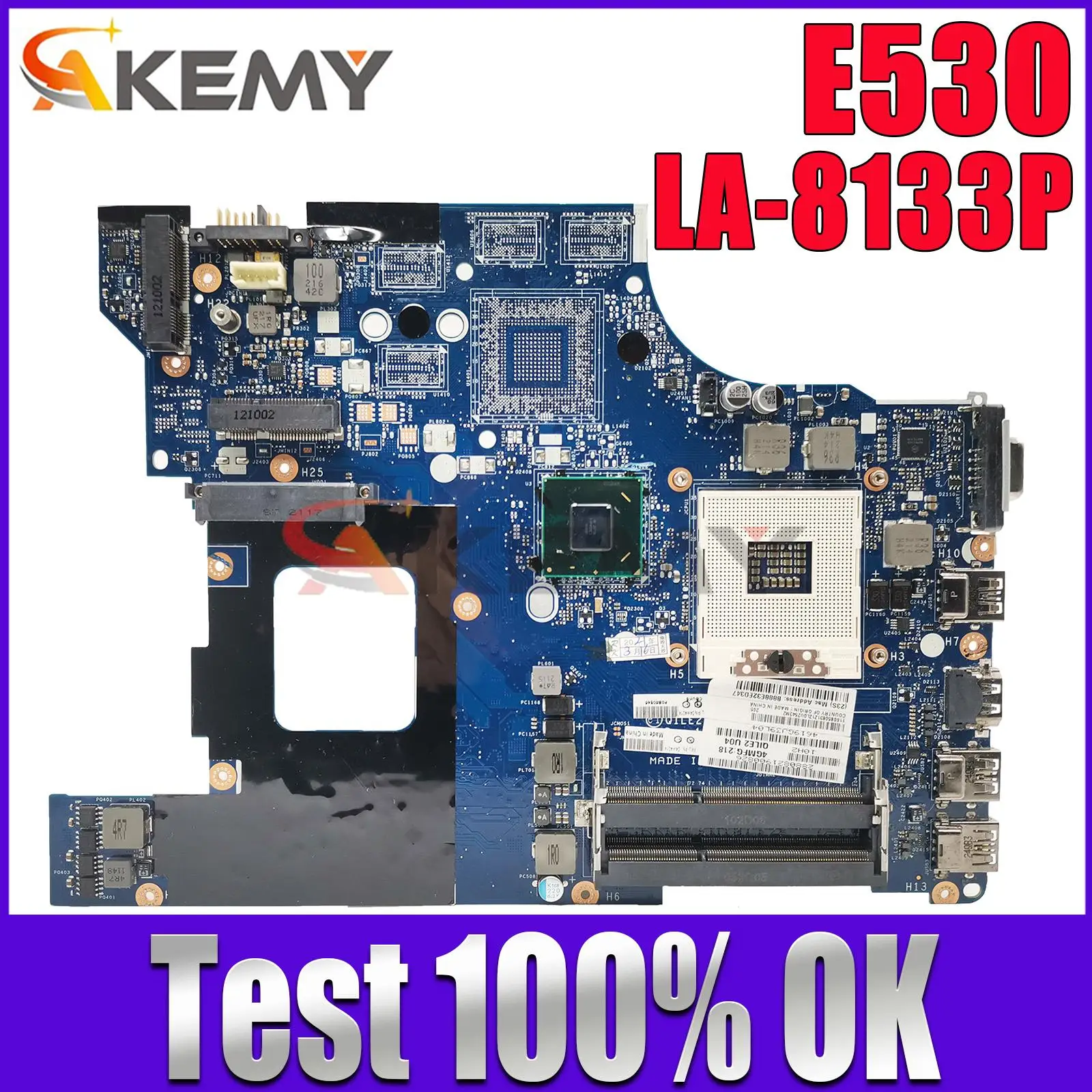

Laptop Motherboard For Lenovo Thinkpad E530 Notebook Mainboard QILE2 LA-8133P 04W4014 SLJ8C DDR3 100% tesed