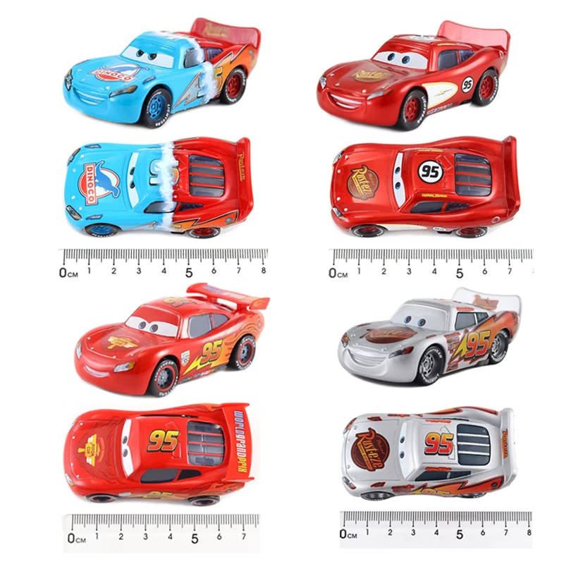 Disney Pixar Cars 2 3 Metal Diecast Car Toy 1:55 Lightning McQueen Jackson Storm Vehicle Model Toy Boy Holiday Gift diecast model cars